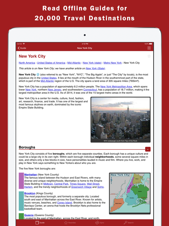 Screenshot #4 pour World Travel Guide Offline