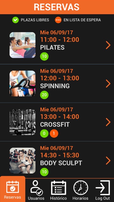 Ufit Booking Screenshot