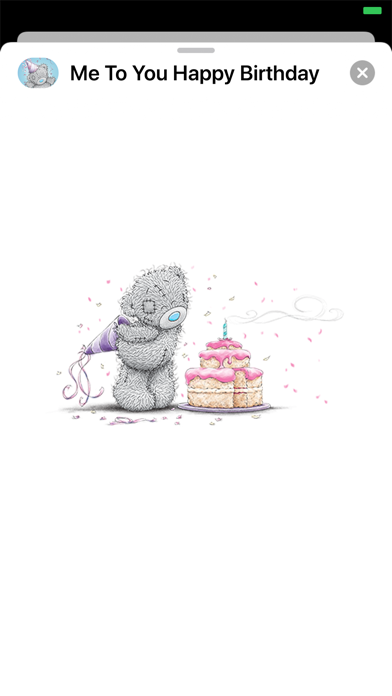 Me To You Happy Birthday iPhone screenshot 5 - Stickers app