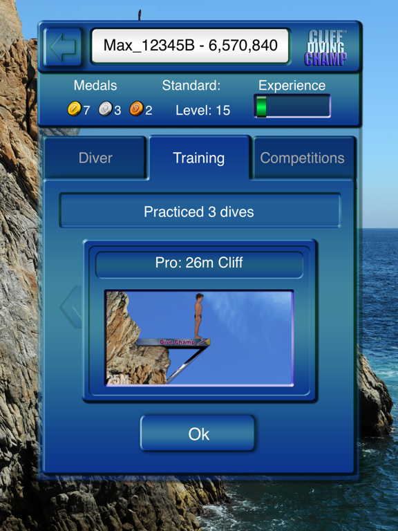 Screenshot #5 pour Cliff Diving Champ