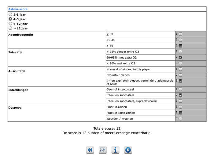 Scores kindergeneeskunde