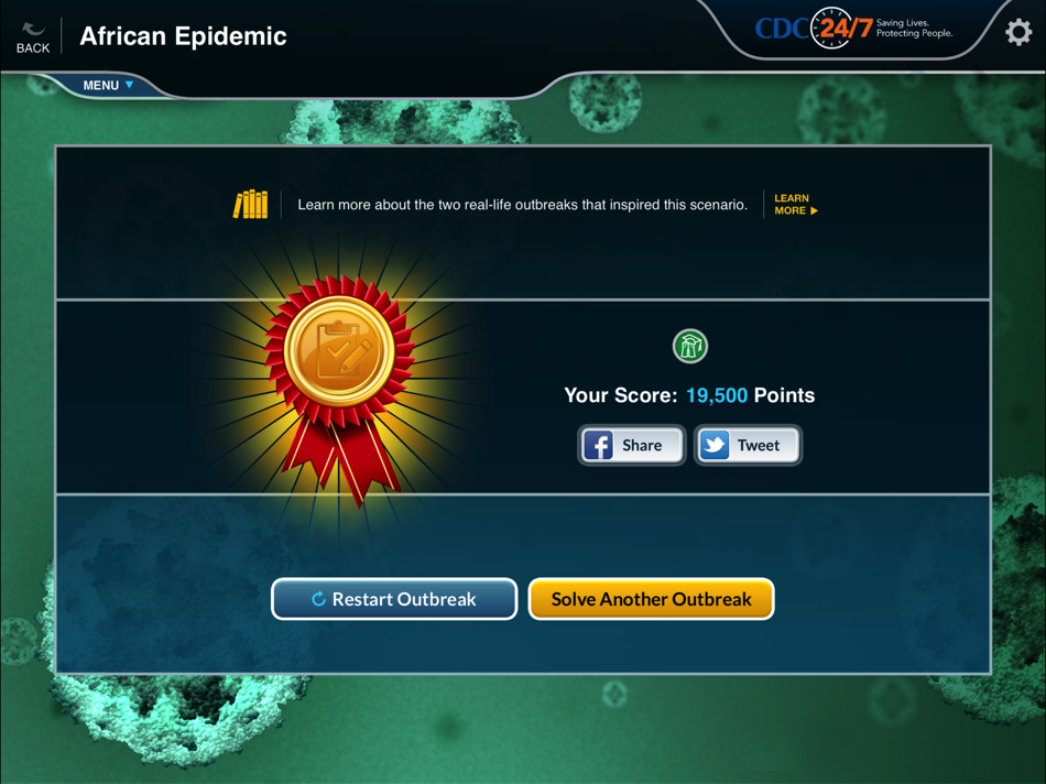 #2. Solve the Outbreak (iOS) 由: Centers For Disease Control and Prevention