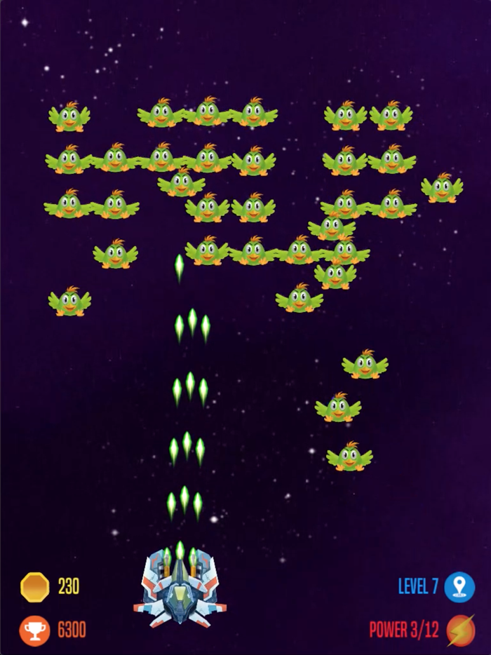 chicken shooter attack space