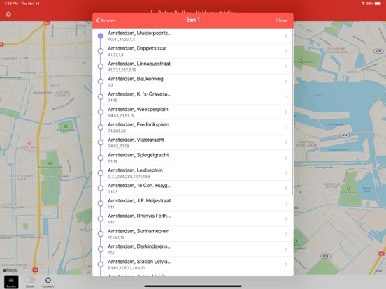 Pocket Amsterdam iPad screenshot 4 - Travel app