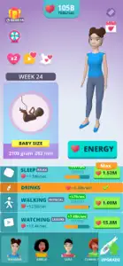 Baby & Mom Idle Life Simulator screenshot #1 for iPhone