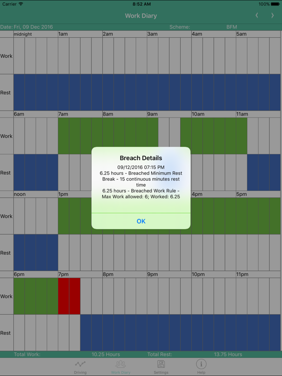 Screenshot #6 pour Work Diary Mate