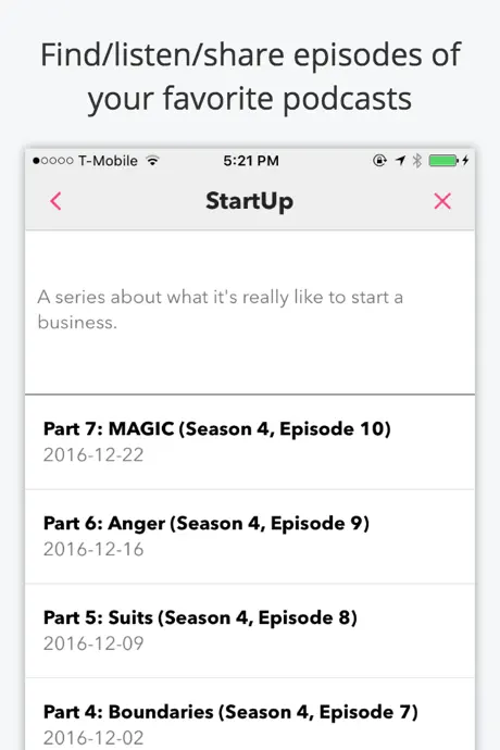 Pastime for podcasts