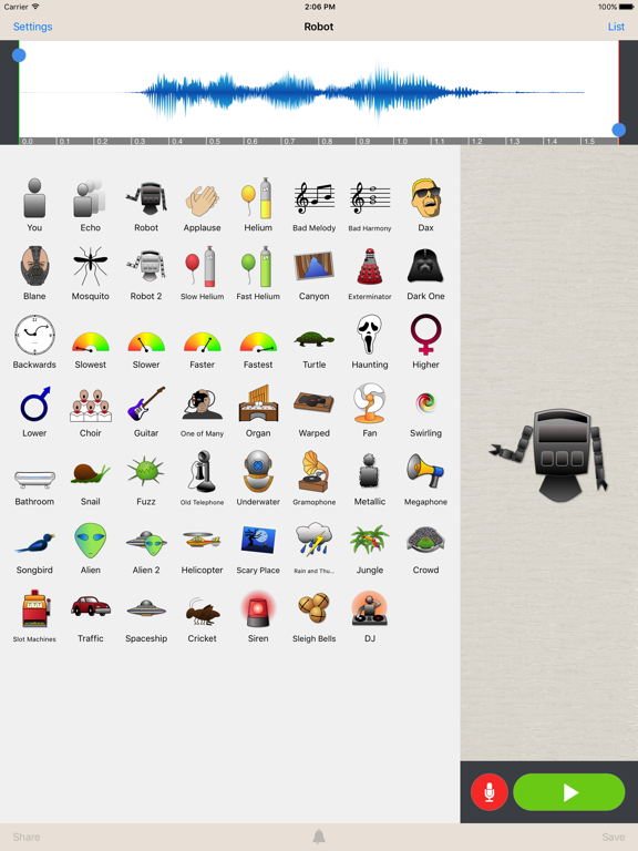 Screenshot #4 pour Voice Changer Plus