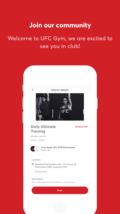 UFC Gym Australia Screenshot