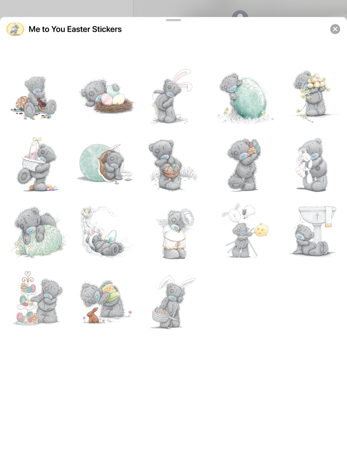 Me to You Easter Stickers