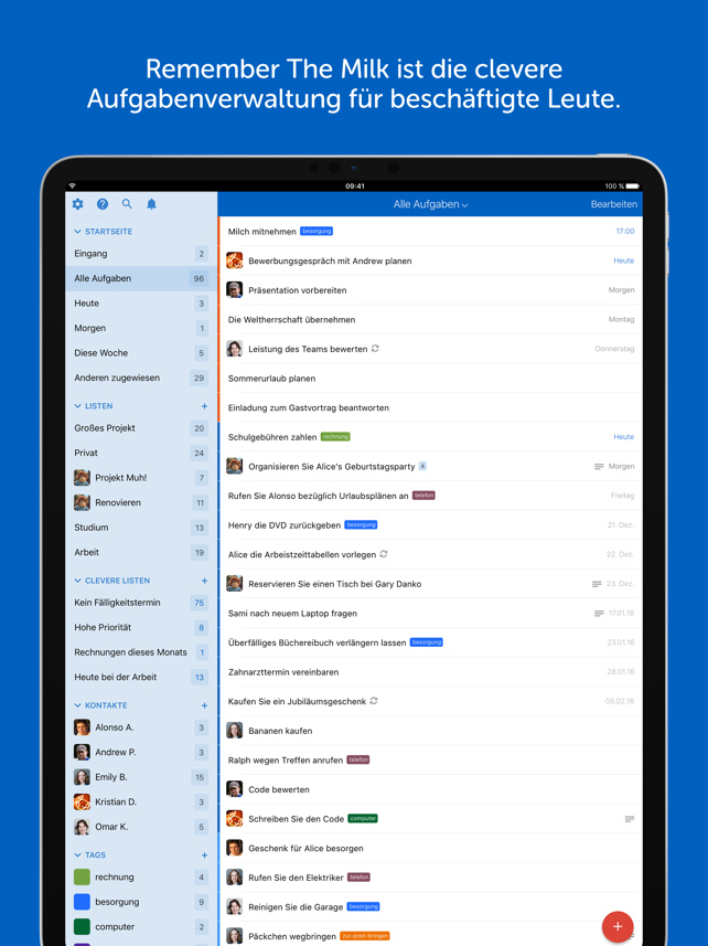 Remember The Milk: To-Do List Screenshot