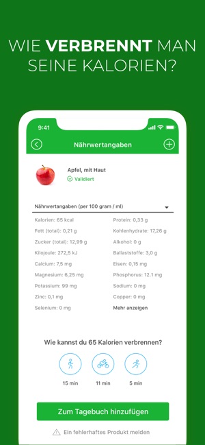 Kalorien Fett Eiweisszahler Im App Store