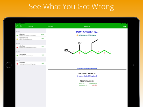Organic Nomenclature iPad screenshot 4 - Education app