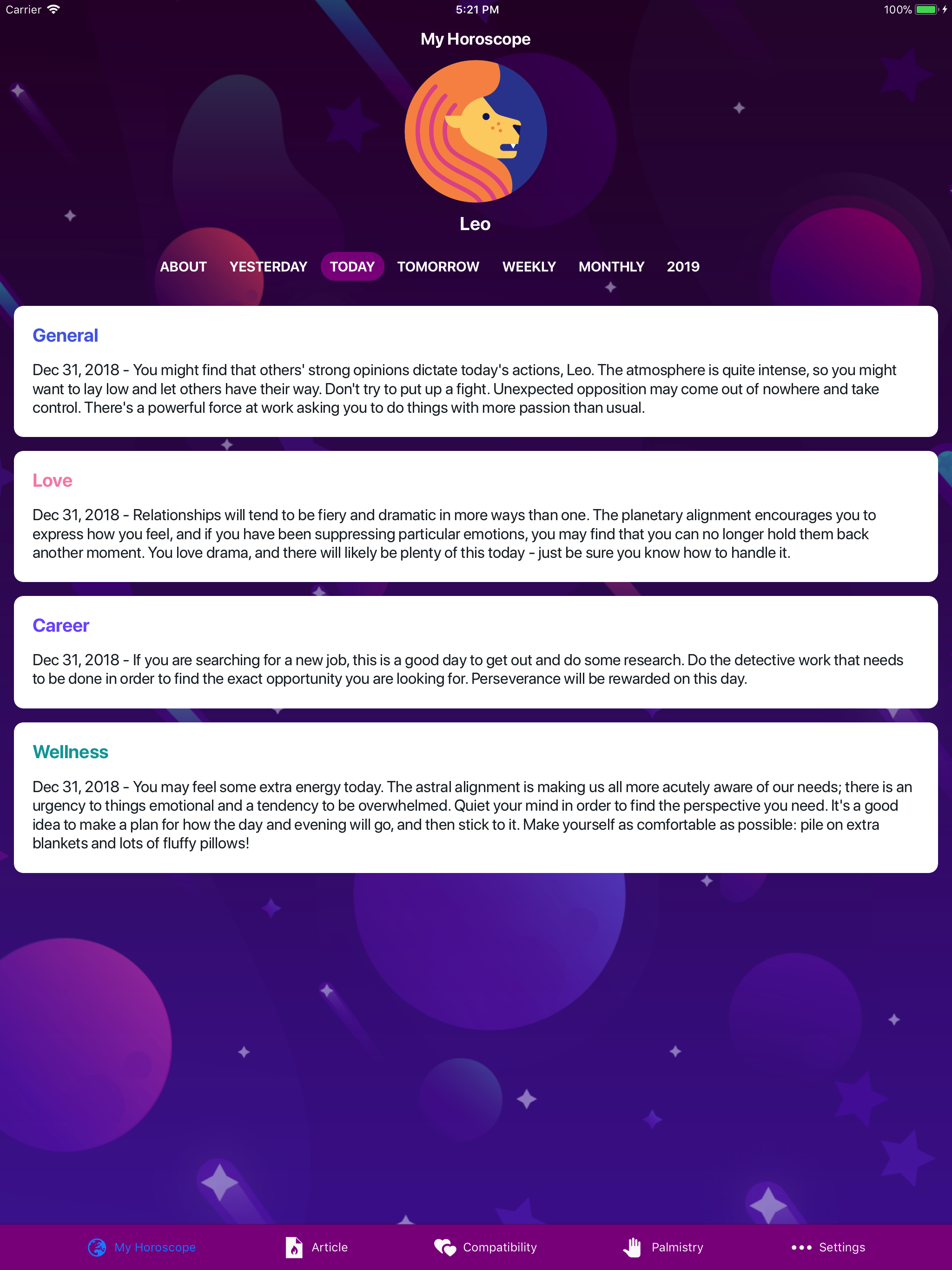 Horoscope 2020! screenshot 7