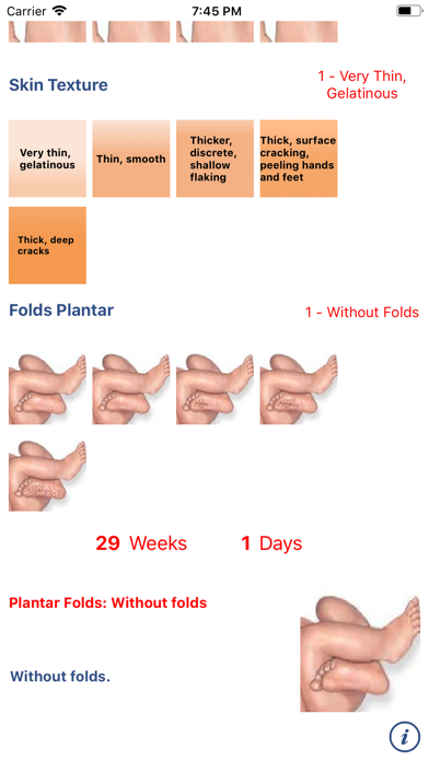 Neonatology: Test Capurro Screenshot
