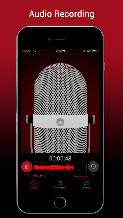 Screenshot #1 pour Voice Recorder HD :Audio Memos