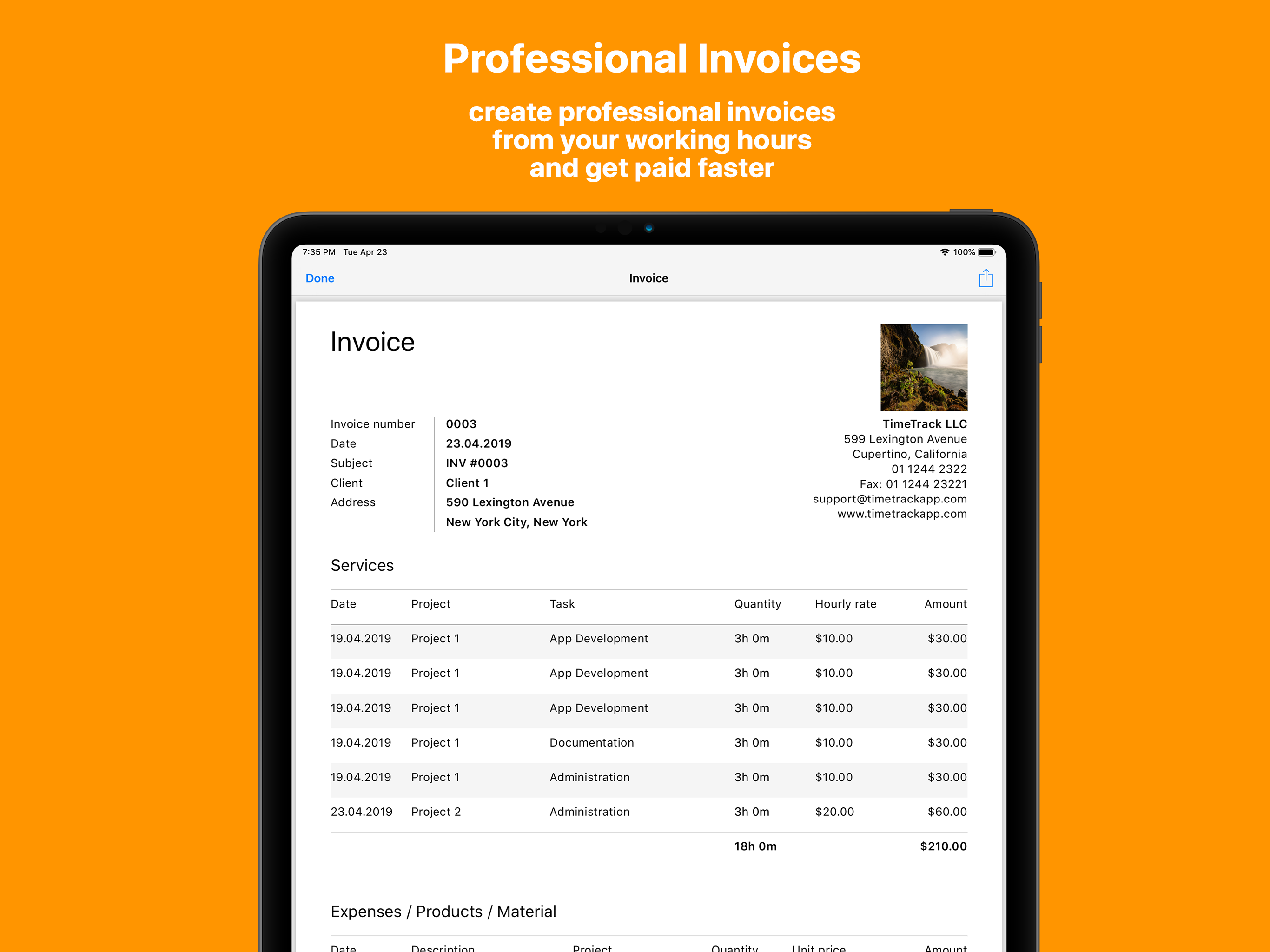 TimeTrack for Freelancers screenshot 10