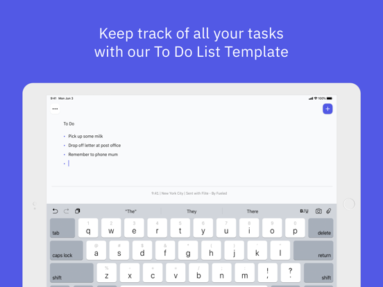 Flite - Email Yourself Notes iPad app afbeelding 5