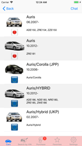 Fan club car T0Y0TA Parts Chat screenshot