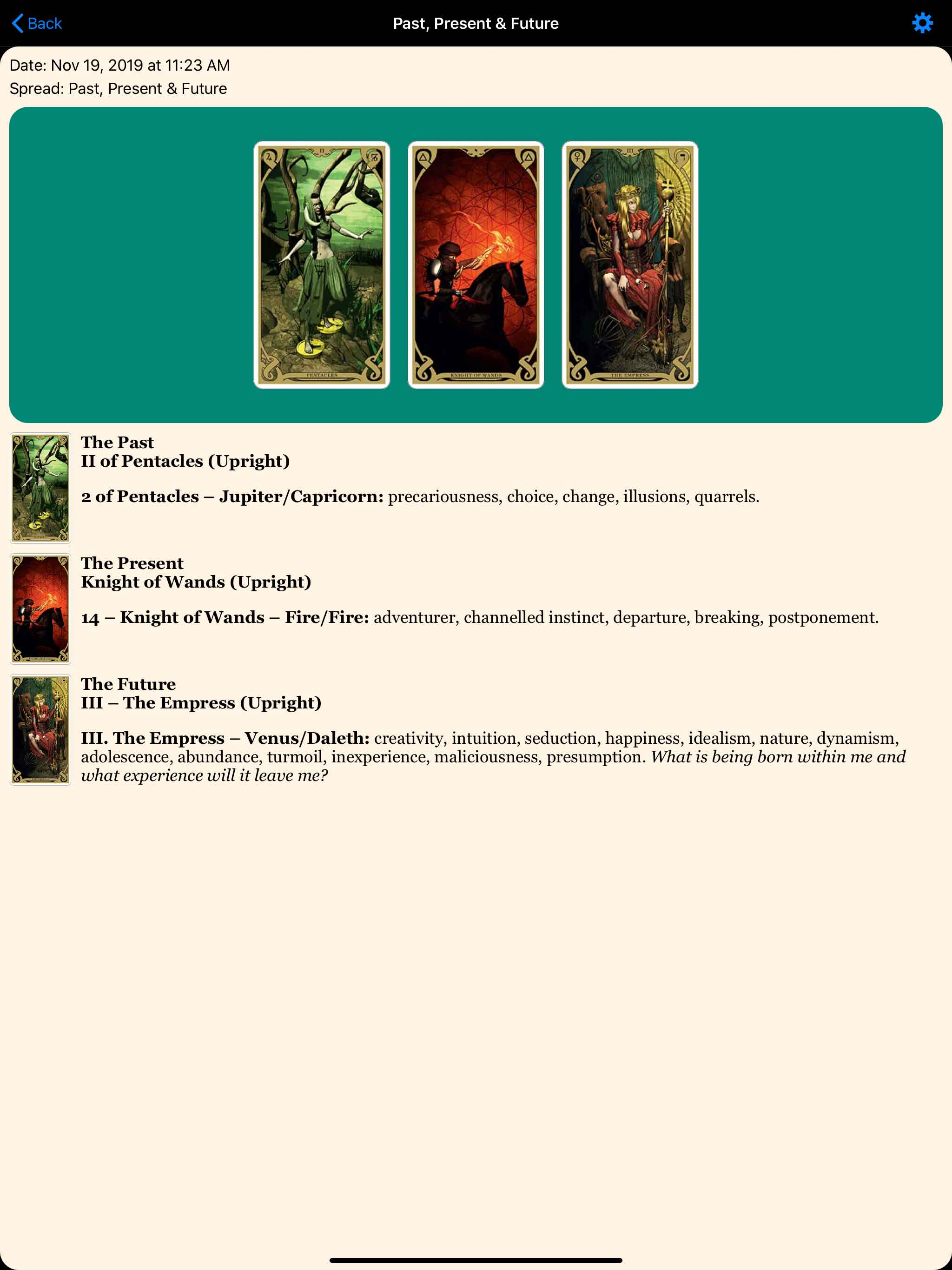 Night Sun Tarot screenshot 9