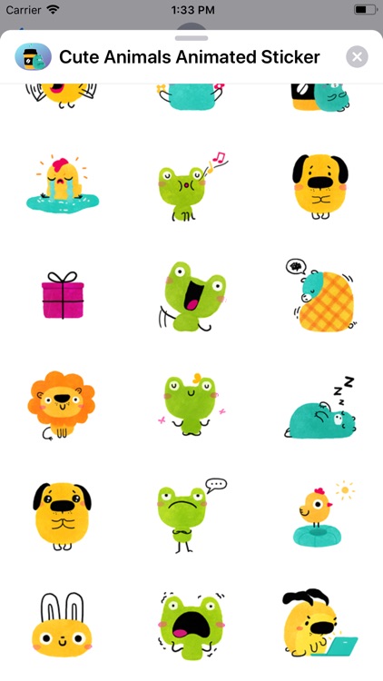 Cute Animals Animated Sticker