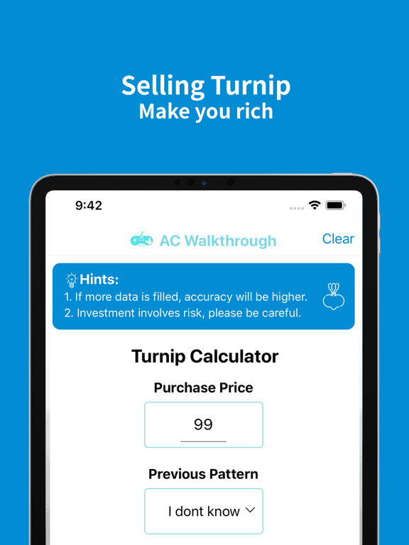 Screenshot #4 pour Turnip Calculator Pro