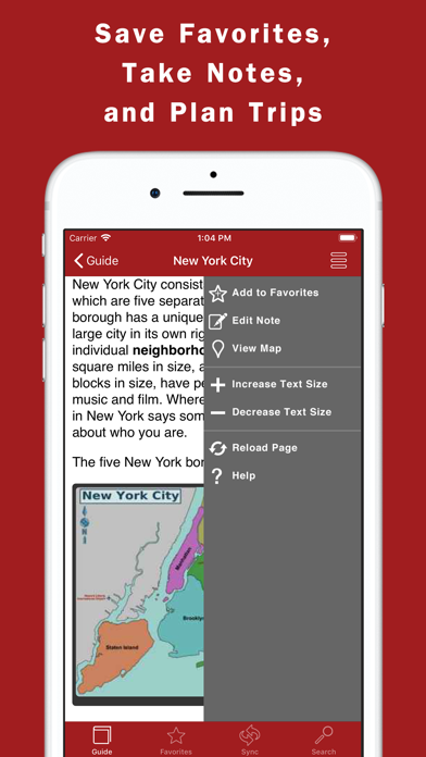 World Travel Guide Offline Screenshot