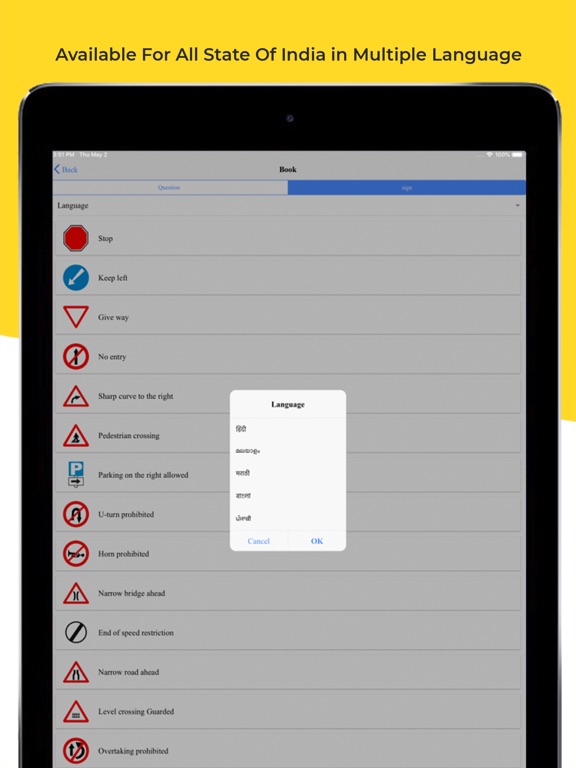 RTO Test: Driving Licence Test iPad screenshot 4 - Education app