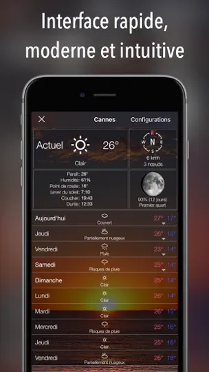 Capture d'écran de Météo 15 Jours France + sur iPhone 4