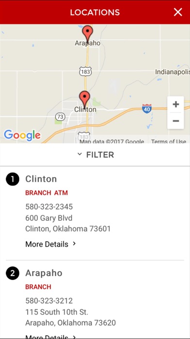 Oklahoma Bank & Trust Screenshot