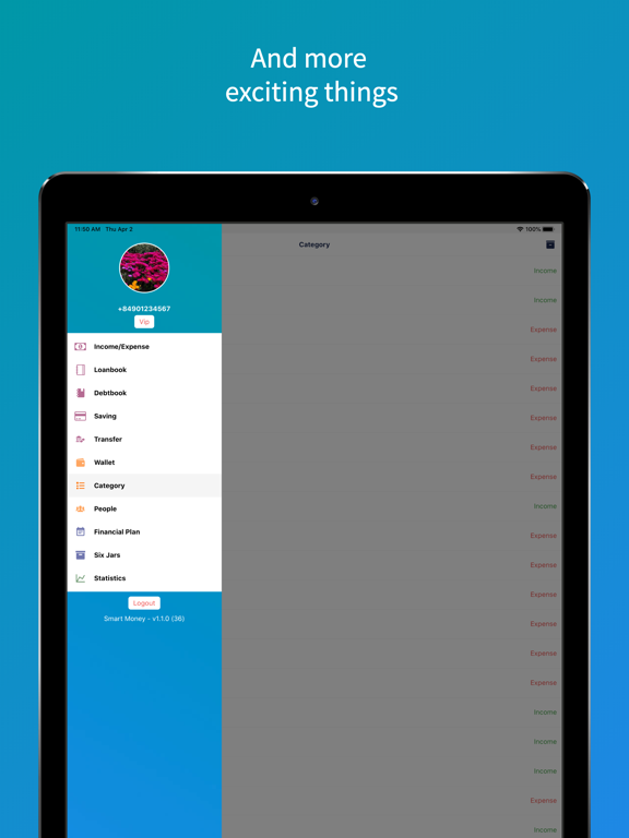 SmartMoney - Budget Planner iPad screenshot