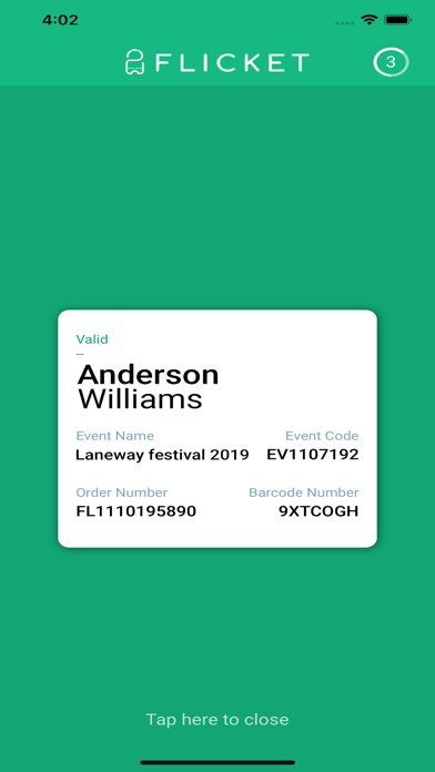 Flicket - Scan Screenshot