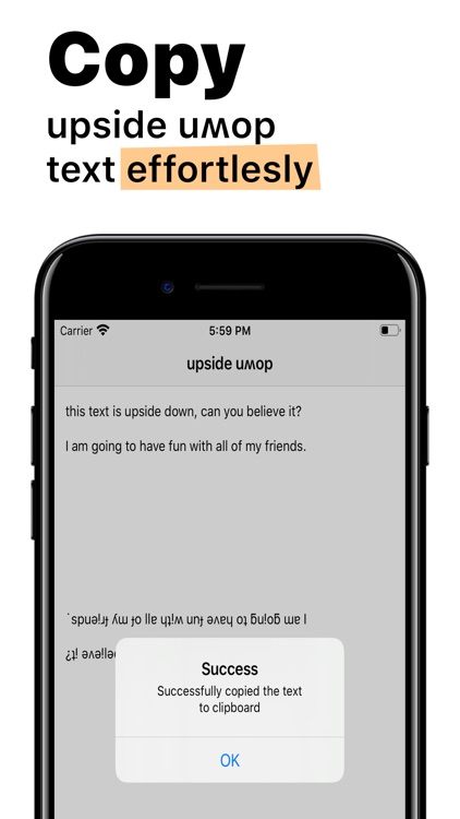 Upside Down Text ∞