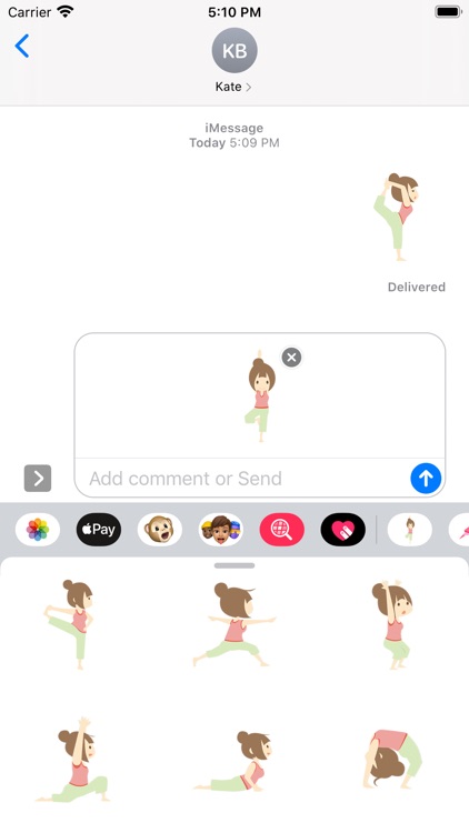 Hot Yoga Girl Sticker