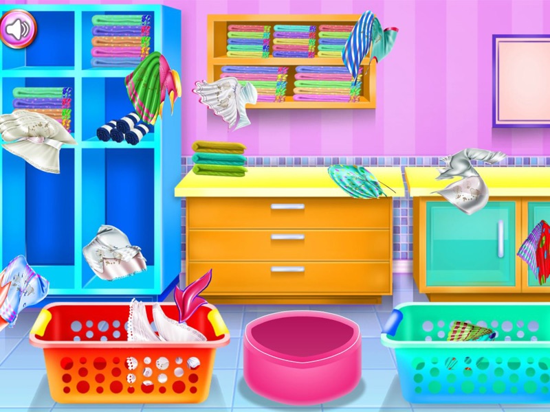 Olivias washing laundry game screenshot 11