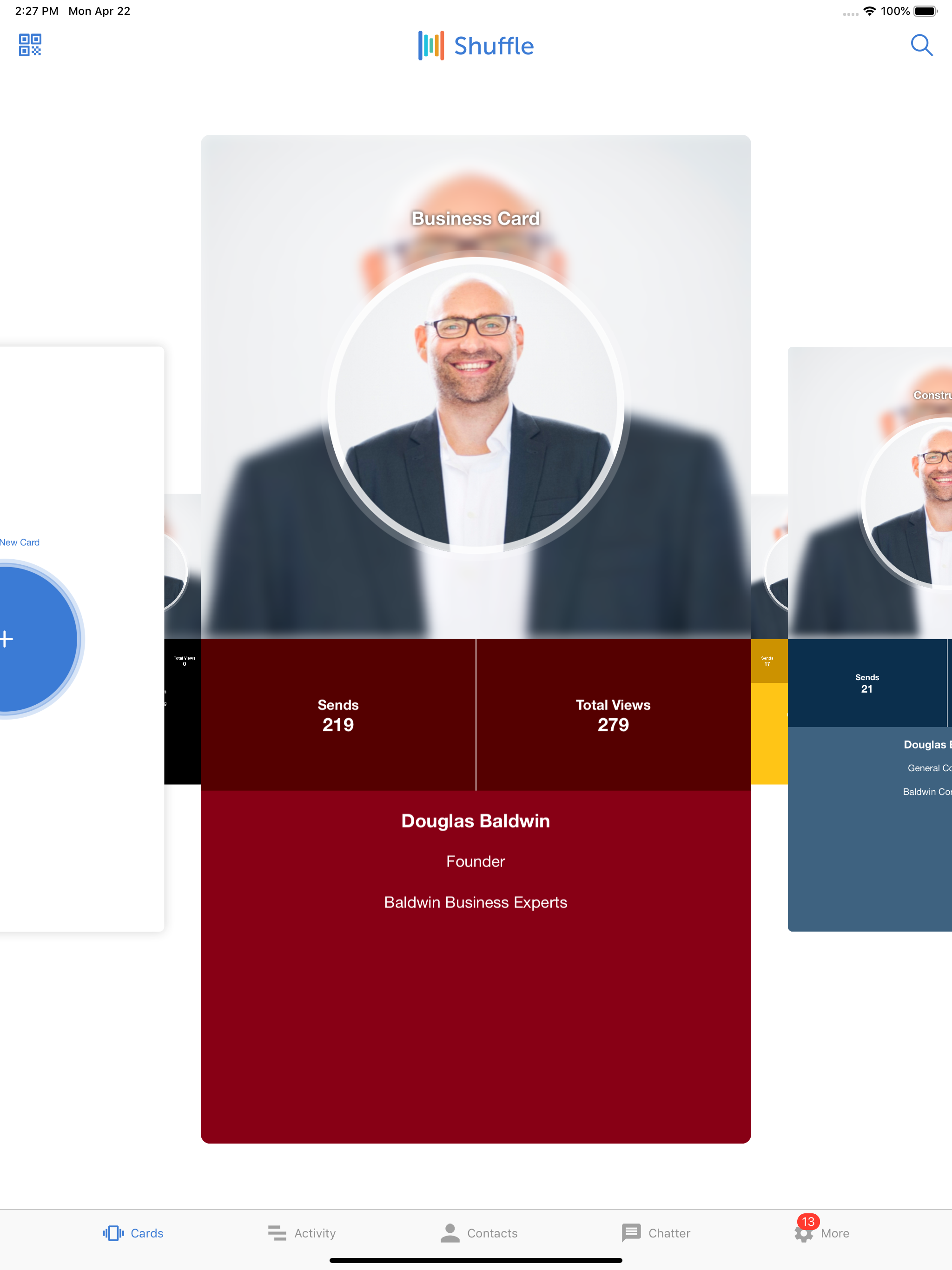 Shuffle -Digital Business Card