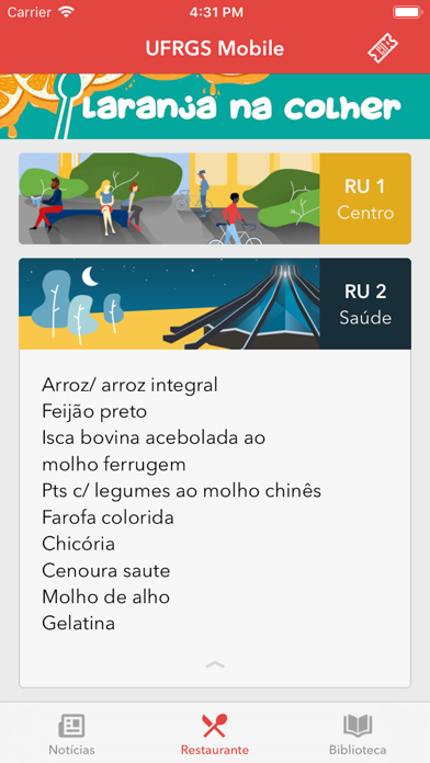 Screenshot #3 pour UFRGS Mobile