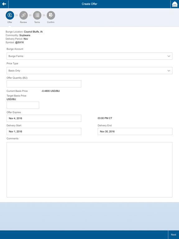 Bunge Mobile iPad screenshot 5 - Business app