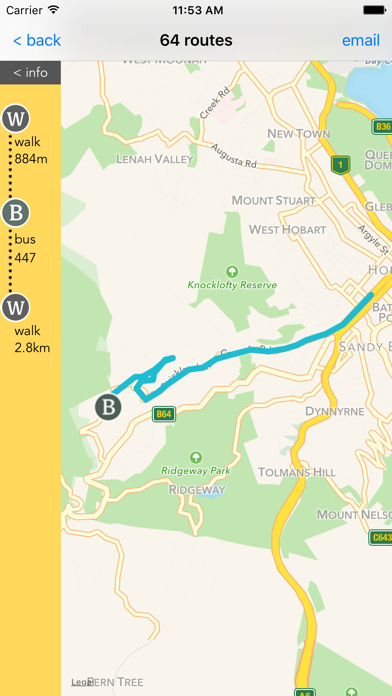 Screenshot 4 of Hobart Buses App