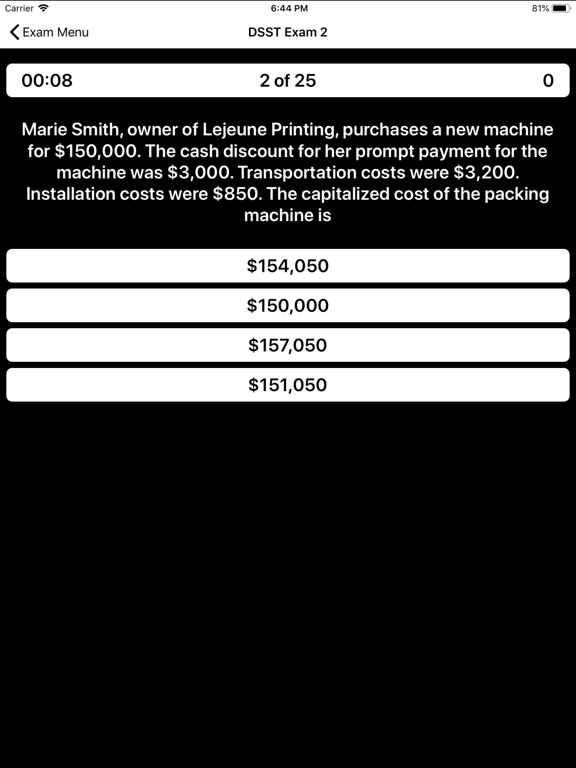 Screenshot #4 for DSST Financial Accounting Prep