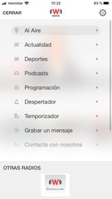 WRadio México para iPhone screenshot