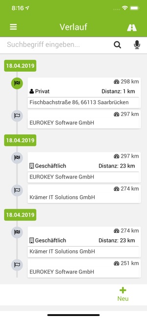 KFZ Fahrtenbuch 5 mobile