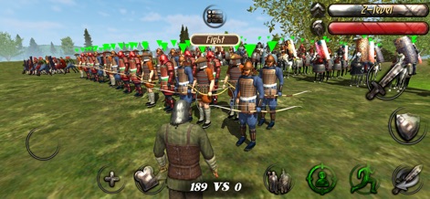 Steel And Flesh 2: New Lands - Una perspectiva en tercera persona sumerge al jugador en la acción, mostrando formaciones militares en el entorno de campo abierto antes del fragor de la batalla.