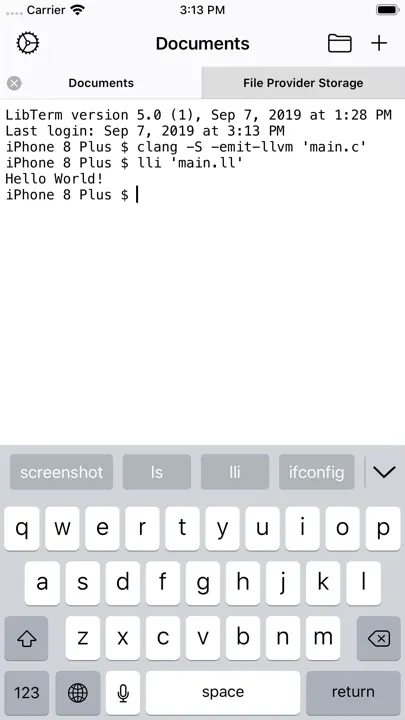 LibTerm iPhone Ekran Görüntüsü 1
