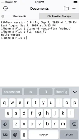 LibTerm screenshot 1