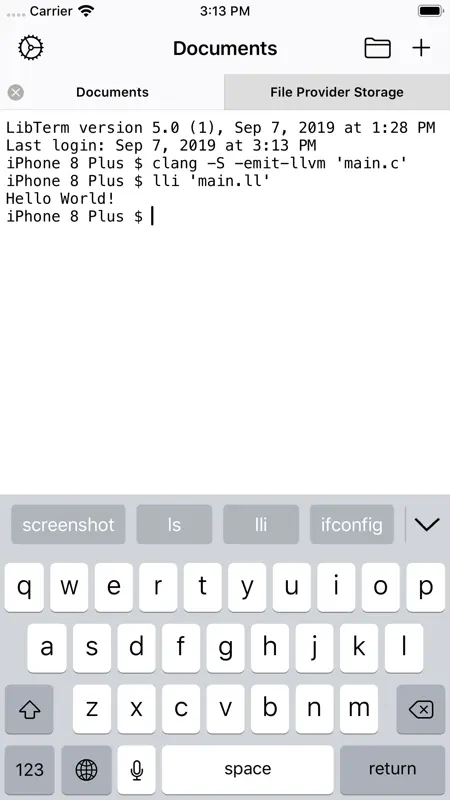 LibTerm screenshot 1 of 2