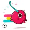 Animated Hot Cherry Sticker App Positive Reviews