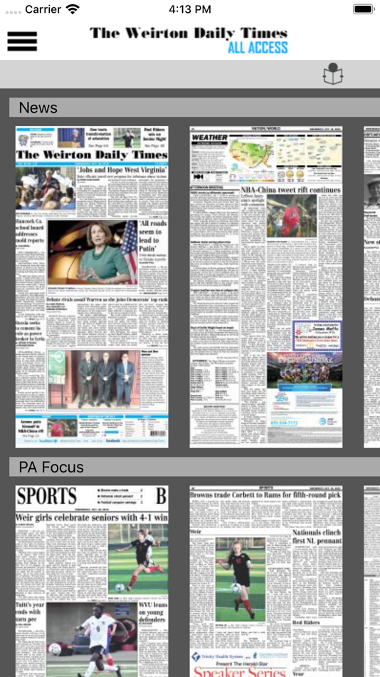 #5. Weirton Daily Times All Access (iOS) By: Presteligence