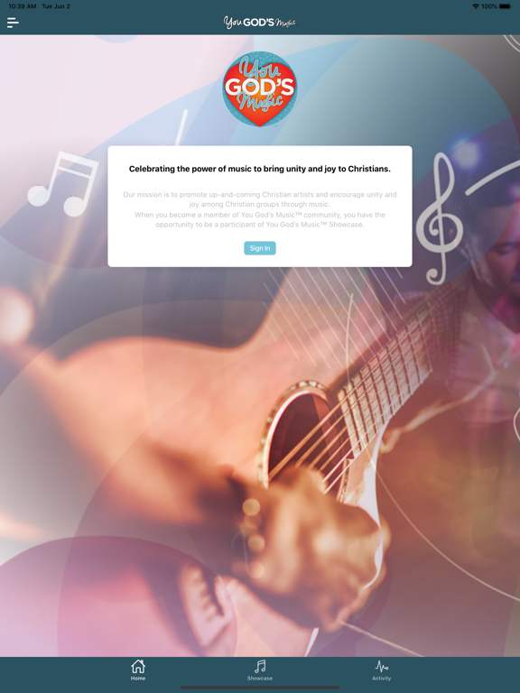 You God's Music iPad screenshot 1 - Music app