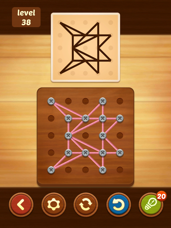 iPad Image of Line Puzzle: String Art